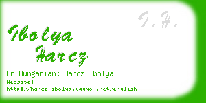 ibolya harcz business card